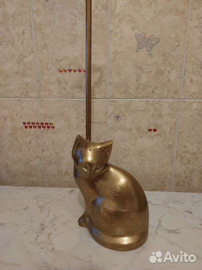 Стопор Для Двери Декор Кошка Бронза Винтаж Германи