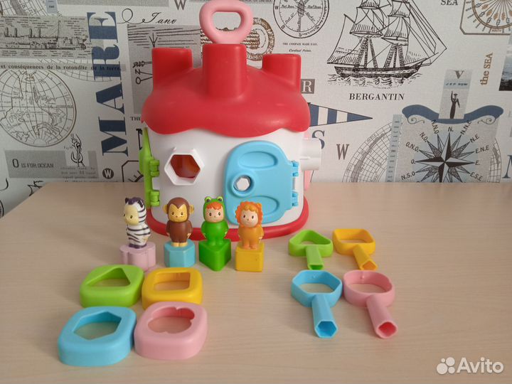 Развивающие игрушки для малышей, машины, домики