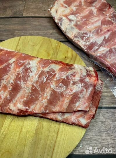 Ребра свиные для копчения. Мясо свинины