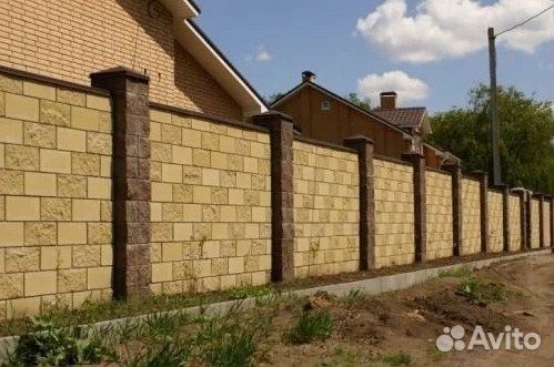 Блоки для столбов и забора