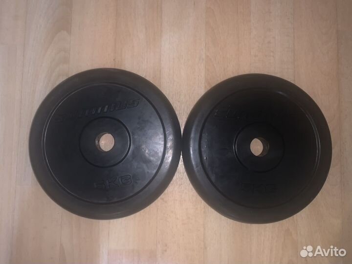 Новые блины для гантелей 5 кг