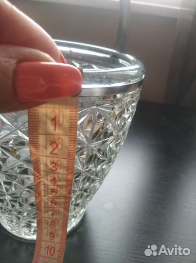 Конфетница СССР хрустальная