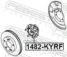 Ступица передняя 1482-kyrf 1482kyrf Febest