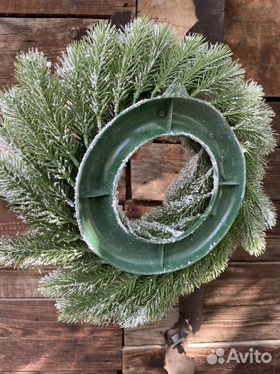 Рождественский новогодний венок ель искусственная