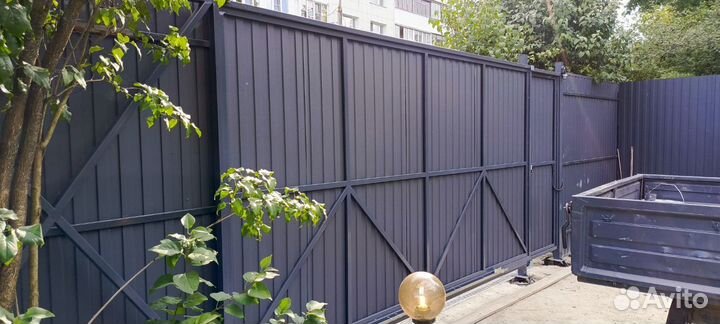 Откатные ворота под ключ с установкой