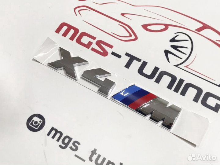 Шильдик X4M Chrome на BMW X4