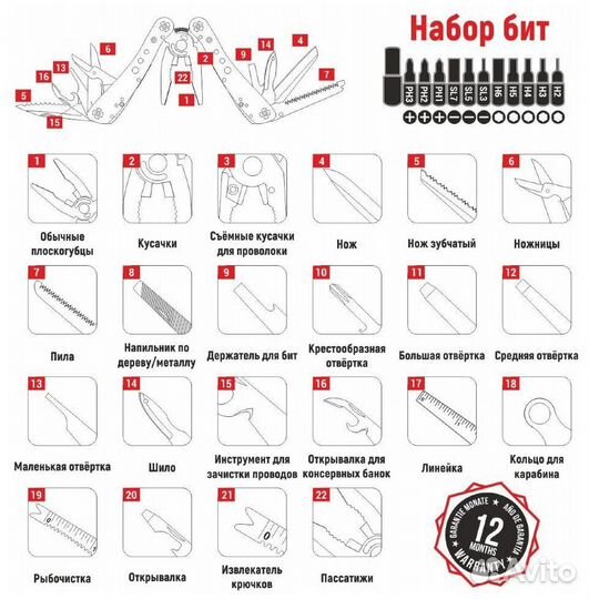 Мультитул Ganzo G201-H (новый)