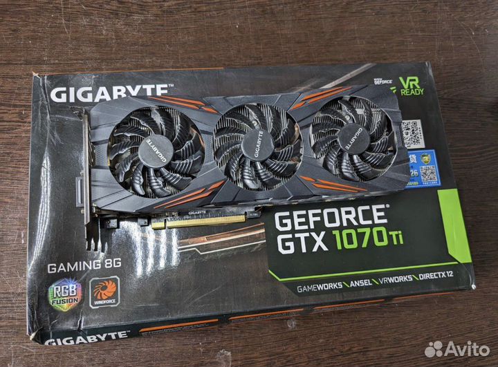 Видеокарта Gigabyte GeForce GTX 1070 Ti gaming