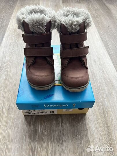 Зимние ботинки котофей для девочки 28 размер