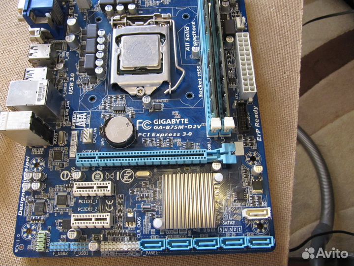 Материнская плата 1155 Gigabyte GA-B75M-D2V
