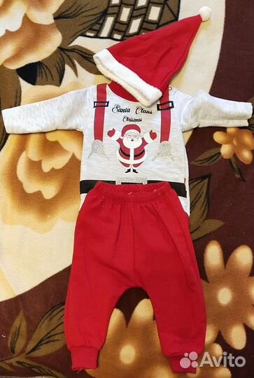 Новогодний костюм Деда мороза для малыша
