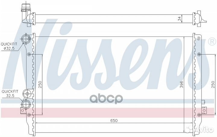 Радиатор системы охлаждения seat leon (1m1) 1.9