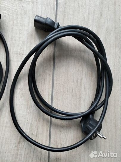 Шнур кабель сетевой и кабель для монитора