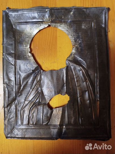 Серебрянный оклад Святой Преподобный Серафим