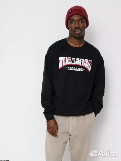 Свитшот Thrasher Firme Logo Black Оригинал