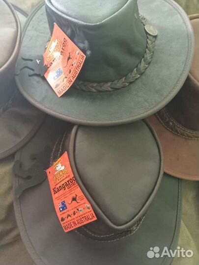 Кожаная шляпа из кенгуру оригинал Австралия