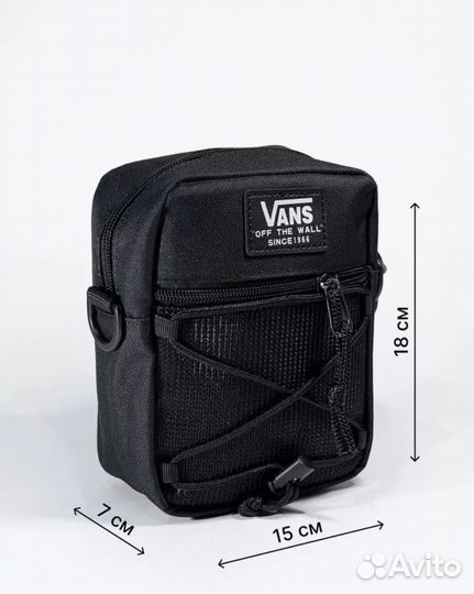 Сумка через плечо vans черная