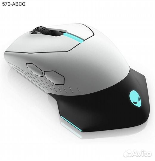 Мышь Dell Alienware AW610M Беспроводная Белый, 570