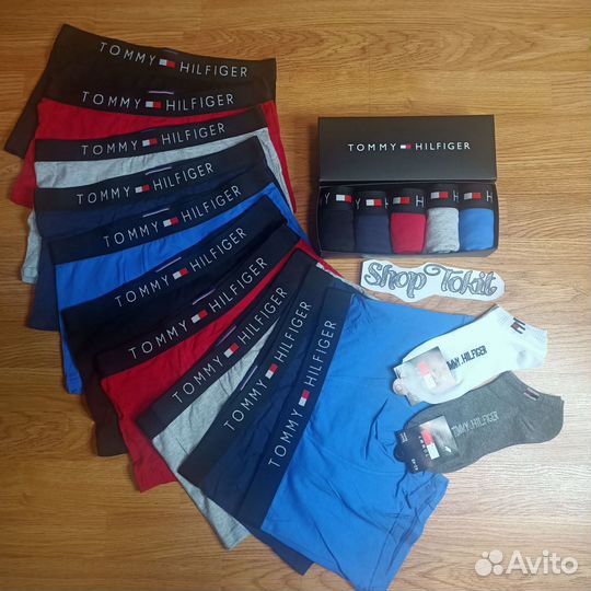 Трусы Боксеры Мужские Tommy Hilfiger + носки