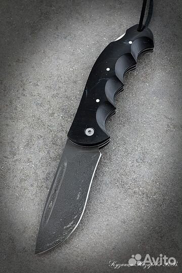 Нож складной Орел сталь х12мф накладки акрил черны