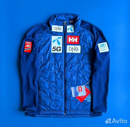 Пуховик куртка helly hansen команды Норвегии
