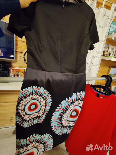 Платье чёрное, S, 42