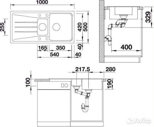 Кухонная мойка Blanco Sona 6 S Деликатный белый