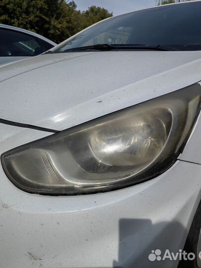 Фара hyundai solaris 1