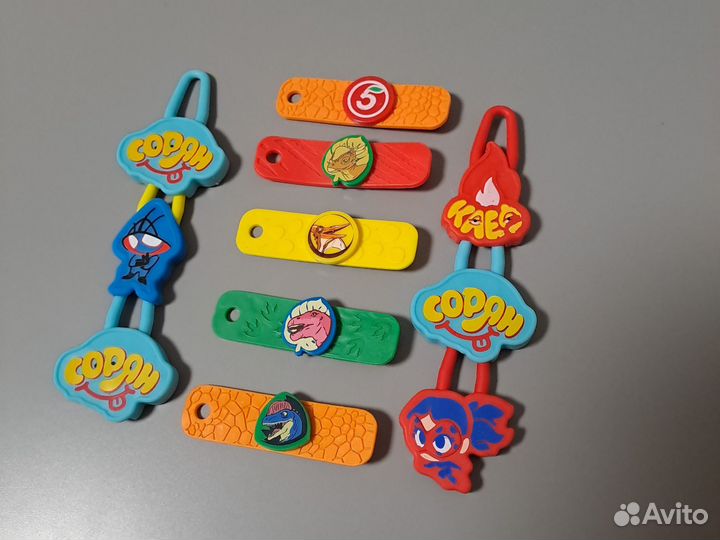 Прилипалы завры тикеры токеры Лента Пятерочка 28шт