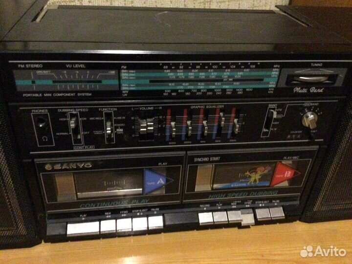 Магнитола sanyo MTW 5 япония вечная техника