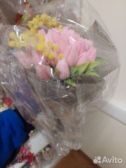 Букет цветов из мыла