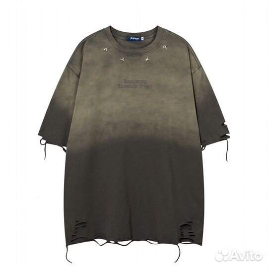 Черная Оверсайз Футболка 