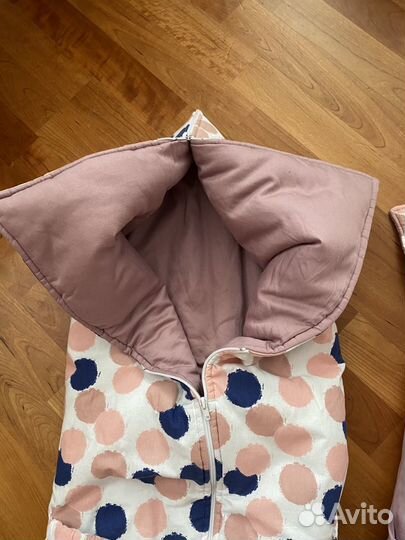 Конверт-одеяло на выписку для близнецов двойни