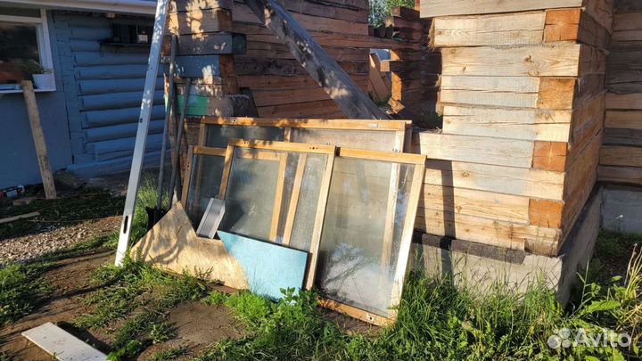 Деревянные окна со стеклопакетом бу