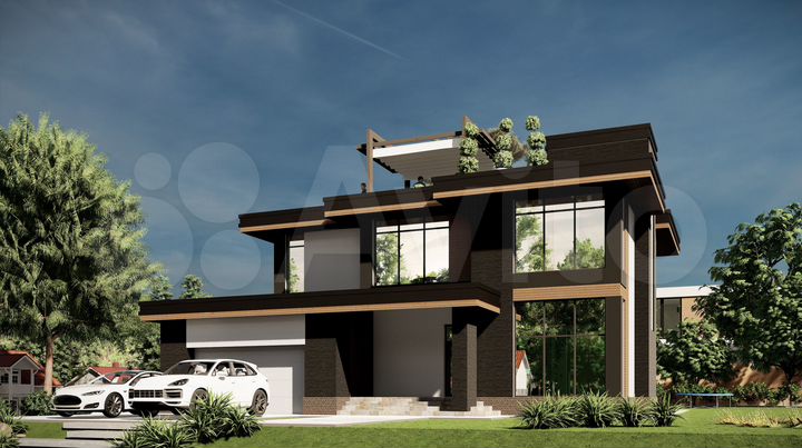 Коттедж 325 м² на участке 13 сот.