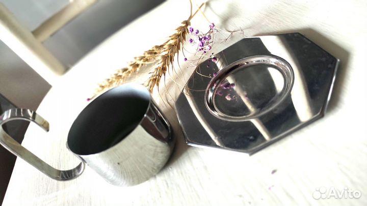 Zepter подстаканник с блюдцем. Металл