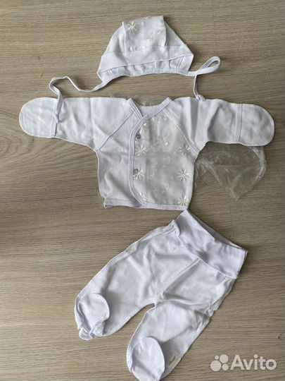 4 пакета детских вещей 56-68+комбинезон зимний