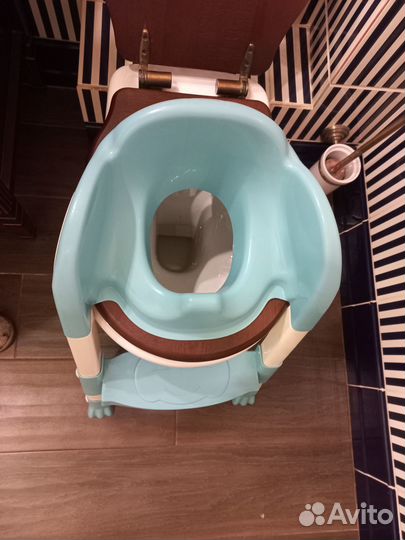 Сиденье для унитаза детское со ступенькой