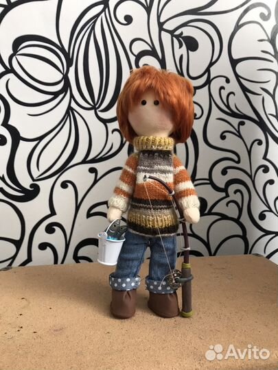 Кукла ручной работы рыбачок