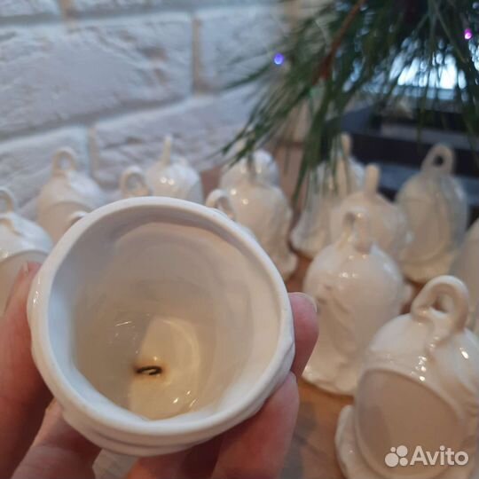 Фарфоровые заготовки. Колокольчики/магнитики