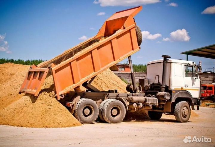 Песок карьерный доставлю оптом