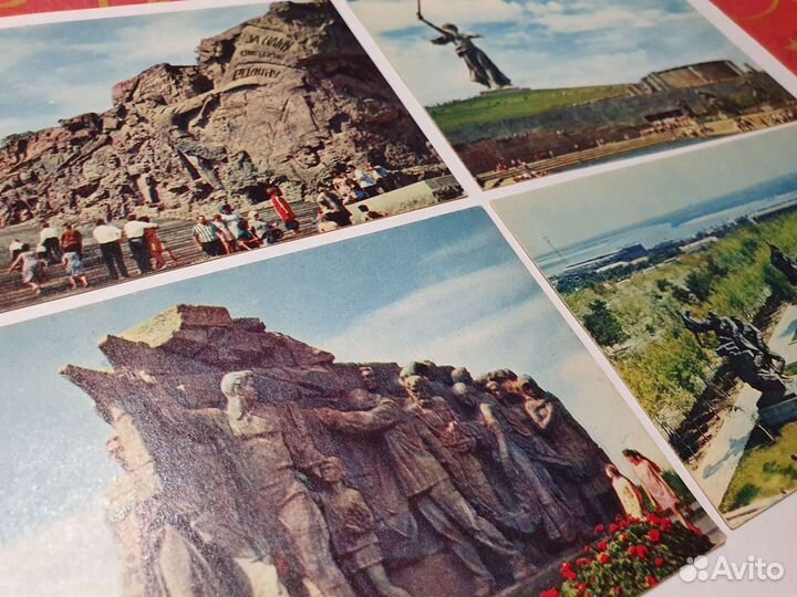 Комплект открыток СССР Волгоград Мамаев курган