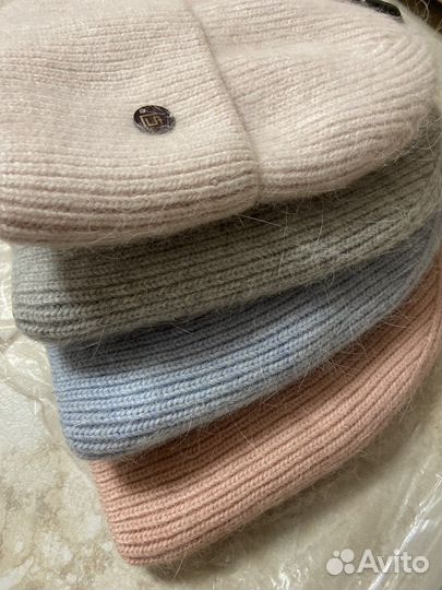 Шапки женские зимние новые ангора и шерсть