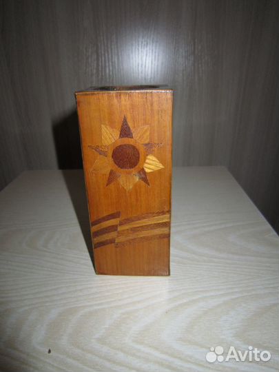 Картина и ваза из дерева СССР