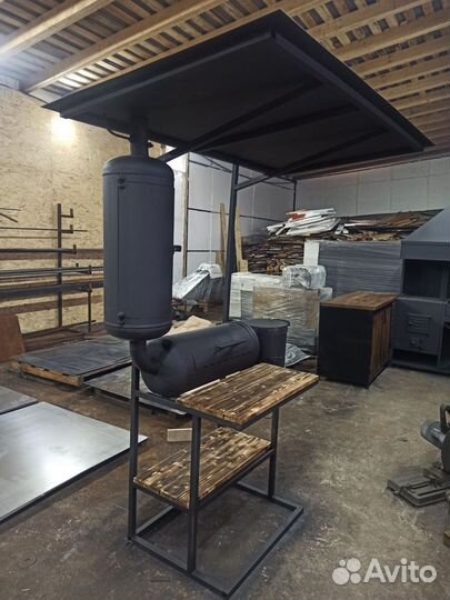 Мангал-коптильня