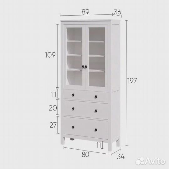 Шкаф витрина