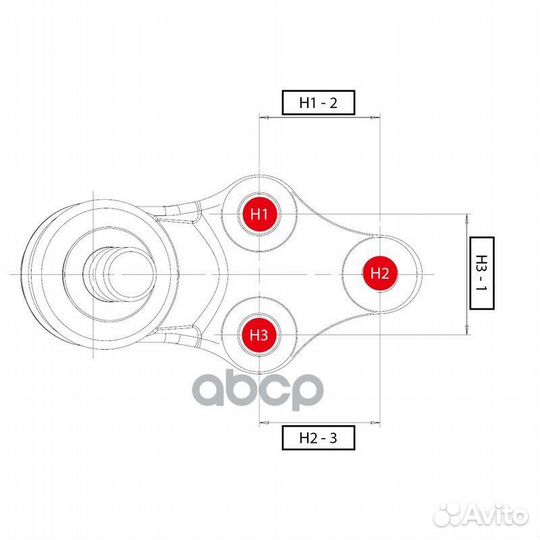 Опора шаровая honda: CR-V 06- acura: RDX 07- C