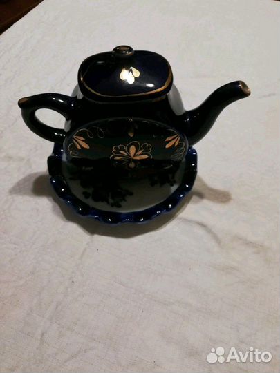 Чайник заварочный, СССР, гжель, кобальт