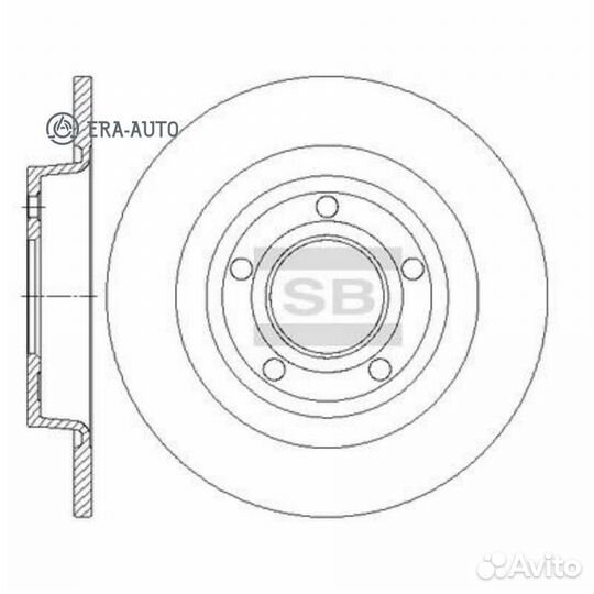 Sangsin brake SD4427 Торм.диск зад.280x9 5 отв