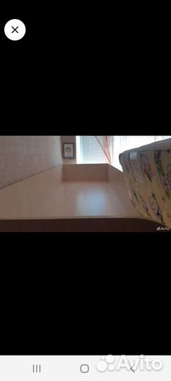 Детская кровать чердак со столом и шкафом бу